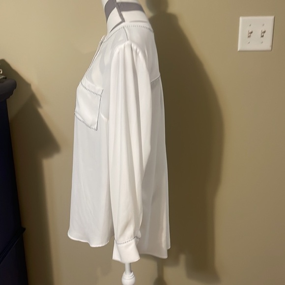 Lane Bryant White Blouse Size 14/16 - Picture 3 of 9